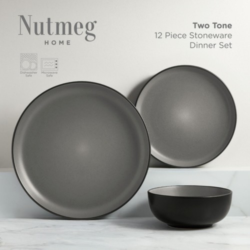 Nutmeg Home Stoneware Box Set Grey