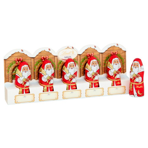 Lindt Santa Milk 5Pk 50G