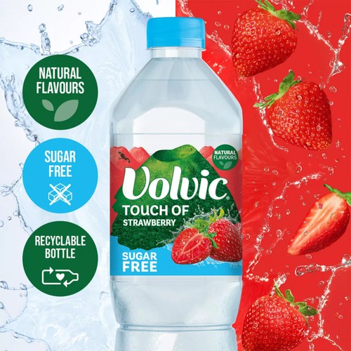 Volvic Touch of Fruit Sugar Free Strawberry Natural Flavoured Water