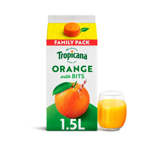 Tropicana Original Orange With Juicy Bits Fruit Juice 1.5L