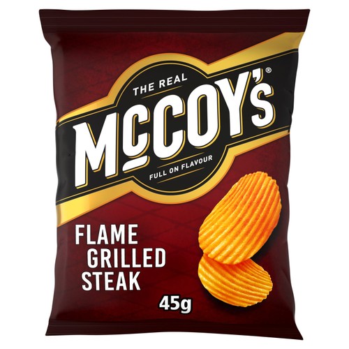 McCoys flame grilled steak crisps