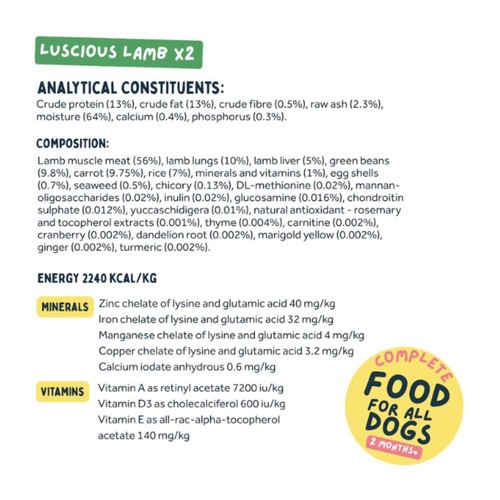 Wilsons Fresh Ambient Dog Food Mixed 6 x 380g