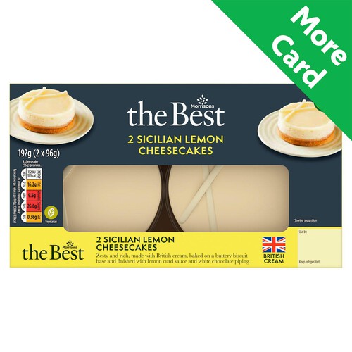 Morrisons The Best Twin Lemon Cheesecake 