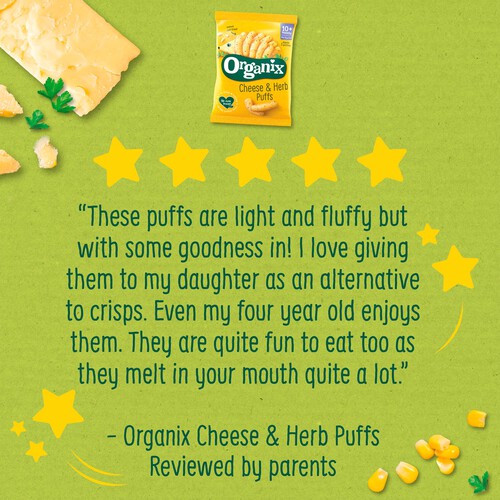  Organix Cheese & Herb Puffs 10+ Months