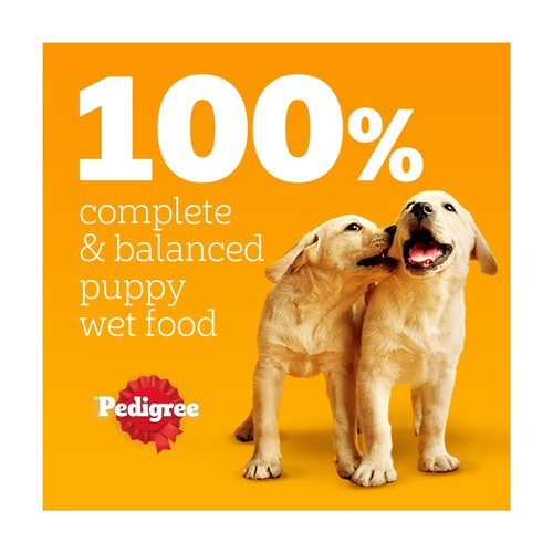 Pedigree Puppy Wet Dog Food Pouches Mixed in Jelly