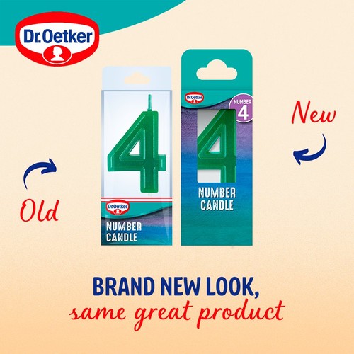 Dr. Oetker Number 4 Candle