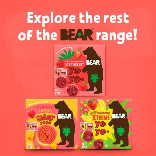 Bear Fruit Giant Strawberry & Mango Multipack