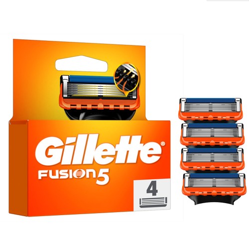 Gillette Fusion 5 Razors For Men 4 Refill Razor Blades