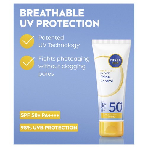 Nivea Sun UV Face Shine Control SPF 50 Cream 40ML