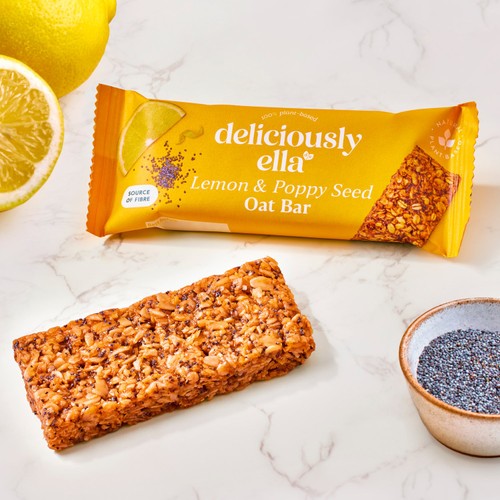 Deliciously Ella Lemon & Poppy Seed Oat Bars Multipack 3x50g