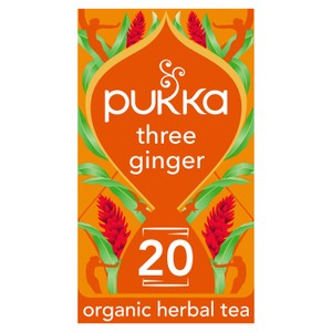Pukka Organic Three Ginger Tea 20 Herbal Tea Bags 36g