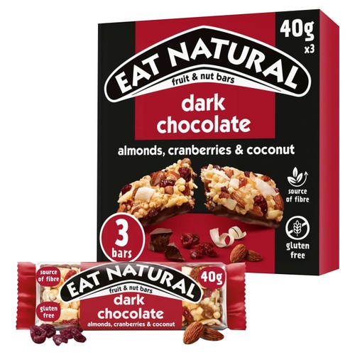 Eat Natural Cranberry Almond & Dark Chocolate 3Pk
