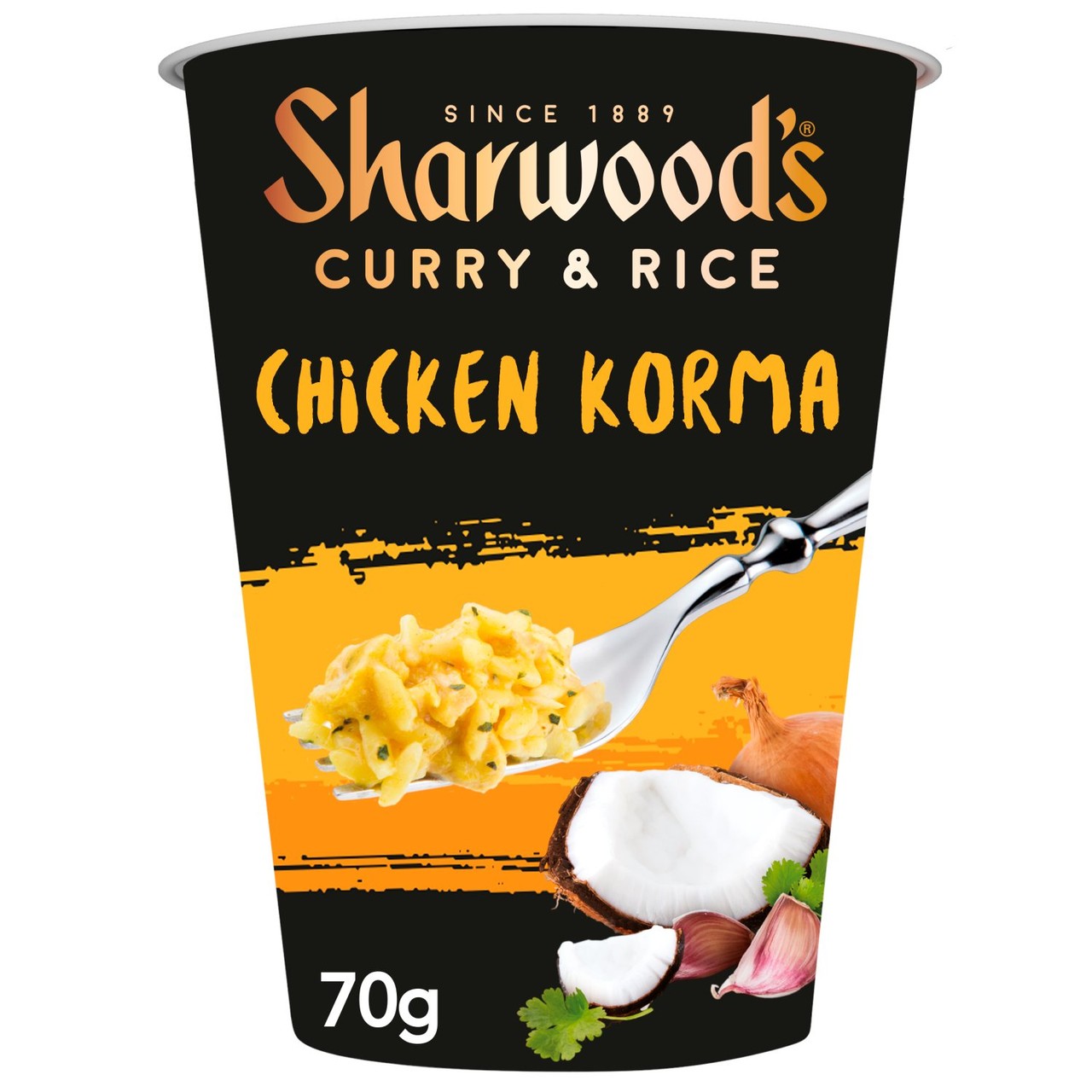 Sharwoods Chicken Korma Curry Rice Pot 70g