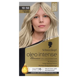 Schwarzkopf Oleo Intense Permanent Hair Colour Light Ash Blonde 10-50