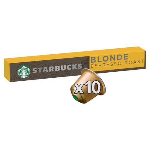 Starbucks by Nespresso Blonde Espresso Roast Coffee Pods x10