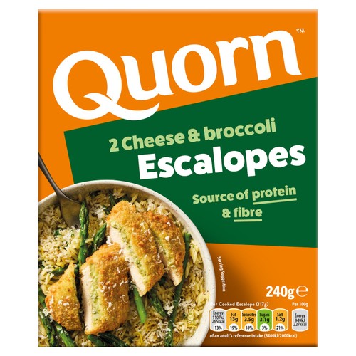 Quorn Cheese & Broccoli Vegetarian Escalopes x2 240g