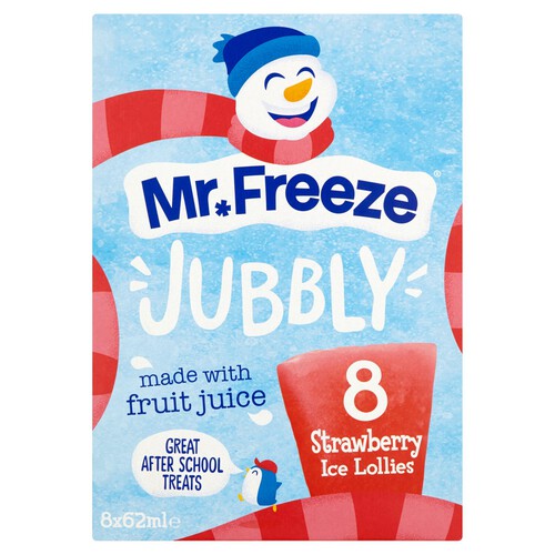 Jubbly Strawberry Ice Lollies