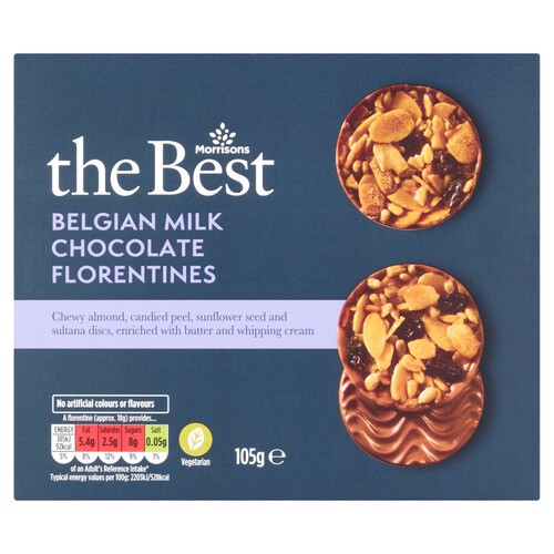 Morrisons The Best Belgian Milk Chocolate Florentines 