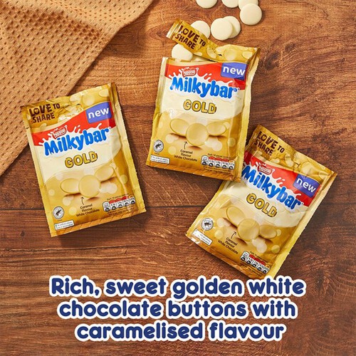 Milkybar Buttons Gold Caramel White Chocolate Sharing Bag