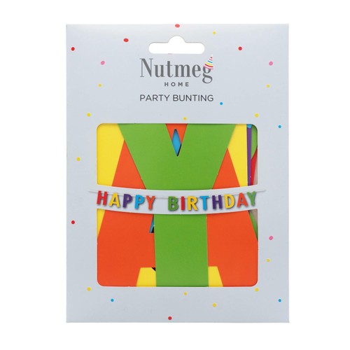 Nutmeg Happy Birthday Letter Bunting