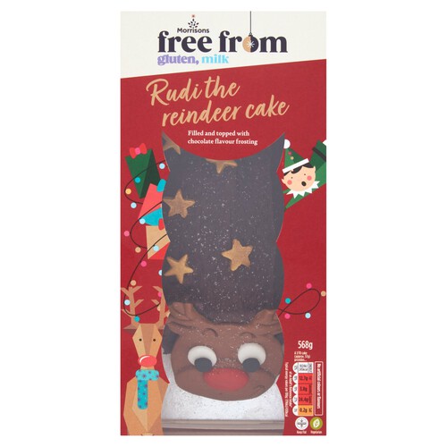 Morrisons Free From Reindeer Cake