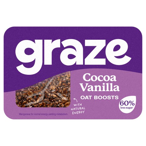 Graze Snack Box Oat Boosts Cocoa & Vanilla Flapjack 50g