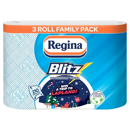 Regina Blitz Blue Household Towel Roll