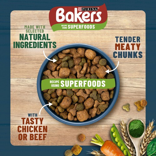 Bakers Adult Dry Dog Food Chicken & Veg 