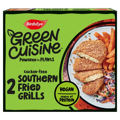 Birds Eye 2 Green Cuisine Vegan Chicken Free Southern Fried Grills