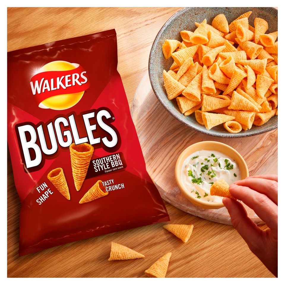 Walkers Bugles Southern Style BBQ Sharing Snacks Crisps Morrisons Walkers Bugles Southern Style BBQ Sharing Snacks Crisps Morrisons