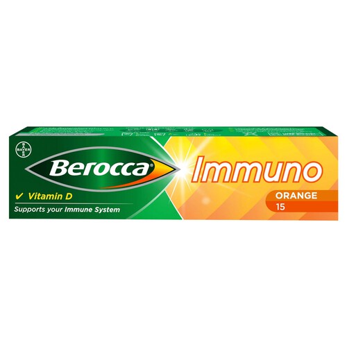 Berocca Immuno - Energy & Immune Support 15 Tablets