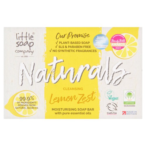 Little Soap Company Naturals Lemon Zest Soap Bar 