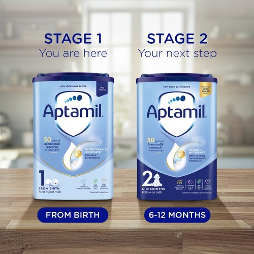 Aptamil 1 First Infant Baby Milk Powder Formula From Birth   800g