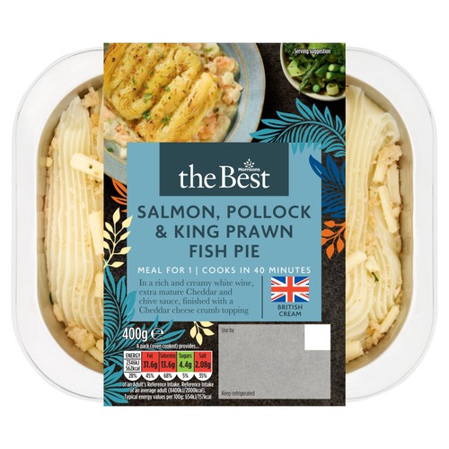 Morrisons The Best Salmon Smoked Haddock & King Prawn Fish Pie