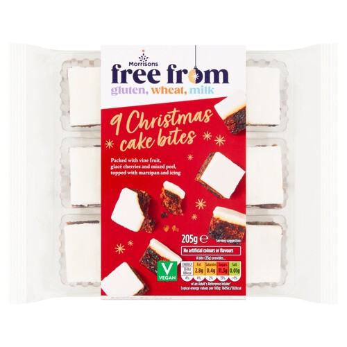 Morrisons Free From 9 Christmas Cake Bites