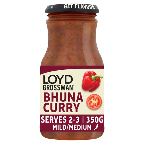 Loyd Grossman Indian Bhuna Curry Cooking Sauce 350g