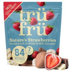 Trufru Natures Strawberries In White & Milk Chocolate