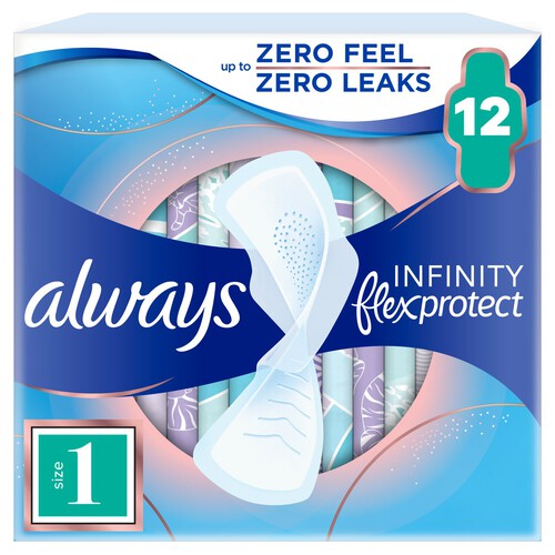 Always Infinity Normal (Size 1) Sanitary Towels Wings