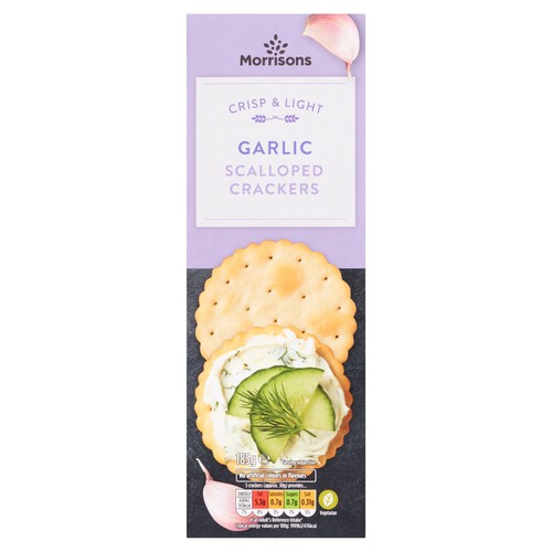 Morrisons Garlic Scalloped Crackers