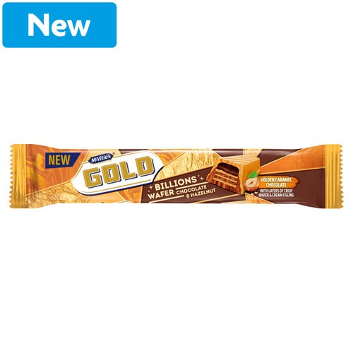 McVities gold billions wafer chocolate hazelnut