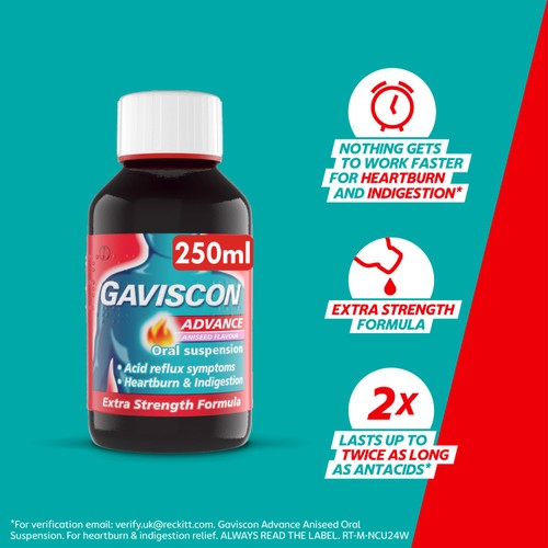 Gaviscon Advance Liquid Aniseed 250ml