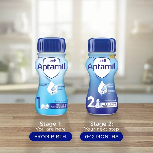 Aptamil First Infant Baby Milk Formula Liquid Ready to Feed from