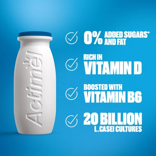 Actimel 0% Fat Original Yogurt Drinks