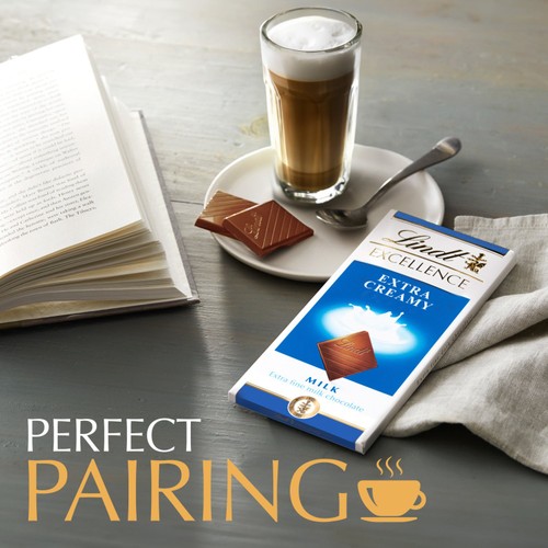 Lindt Excellence Milk Extra Creamy Chocolate Bar 100g