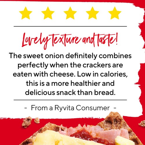 Ryvita Crispbread Sweet Onion Crackers