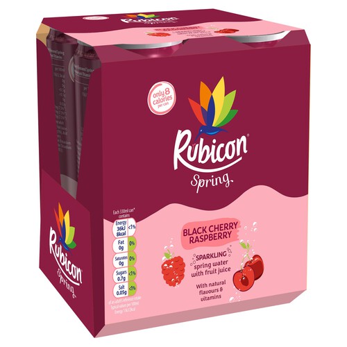 Rubicon Spring Black Cherry & Raspberry Sparkling Flavoured Water