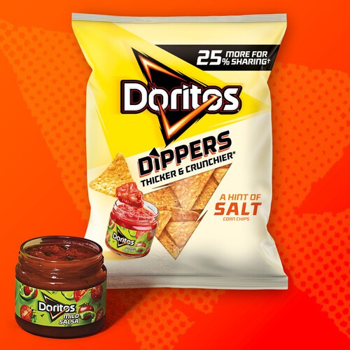 Doritos Dippers A Hint Of Salt Sharing Tortilla Chips Crisps 