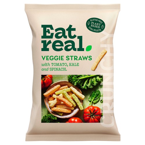 Eat Real Kale Tomato and Spinach Veggie Straws 