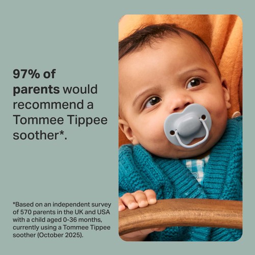  Tommee Tippee Anytime Orthodontic Soothers 0-6M