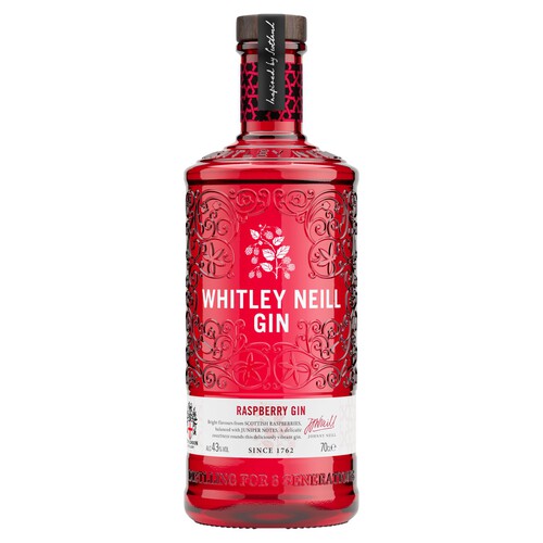 Whitley Neill Handcrafted Dry Gin Raspberry Gin (Abv 43%)